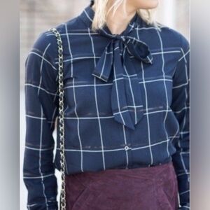 Banana Republic Tie Neck Blouse